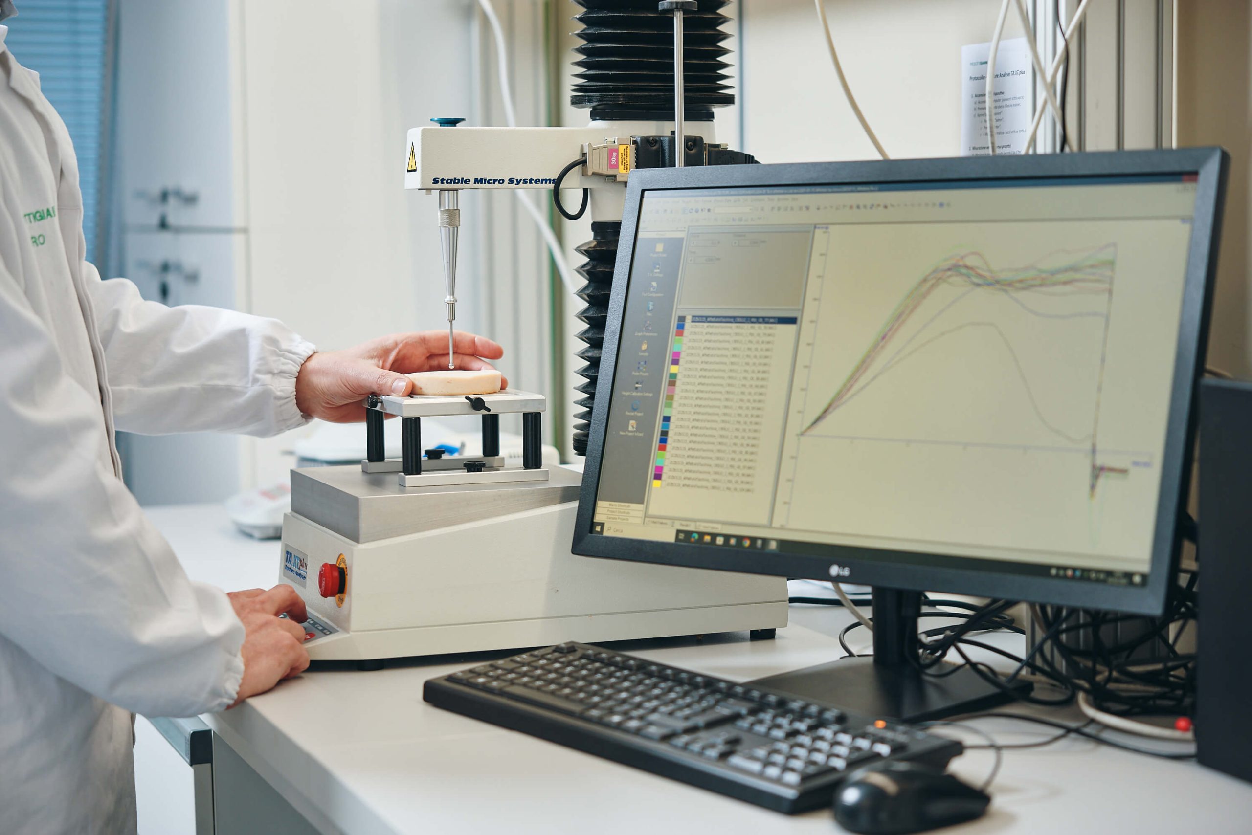 Test di consistenza ingredienti alimentari